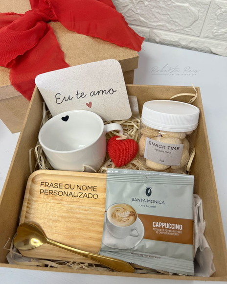 Kit Presente Amor Xícara e Pires Personalizado - Imagem 2