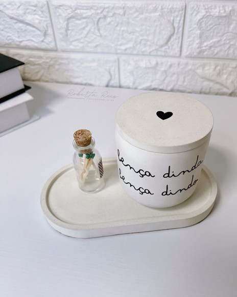 Kit Vela Aromática Bença com Bandeja Frase Bença Dinda - Imagem 4