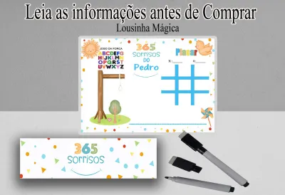 Joguinho da Velha e Forca Lembrancinhas  365 Sorrisos