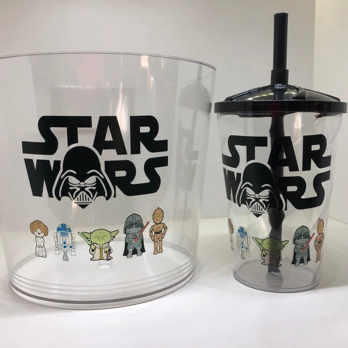 Kit Balde de Pipoca 1,5+Copo Twister Star Wars - Imagem 4