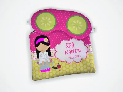 Kit Necessaire e Mascara de Dormir para lembrancinhas SPA Infantil