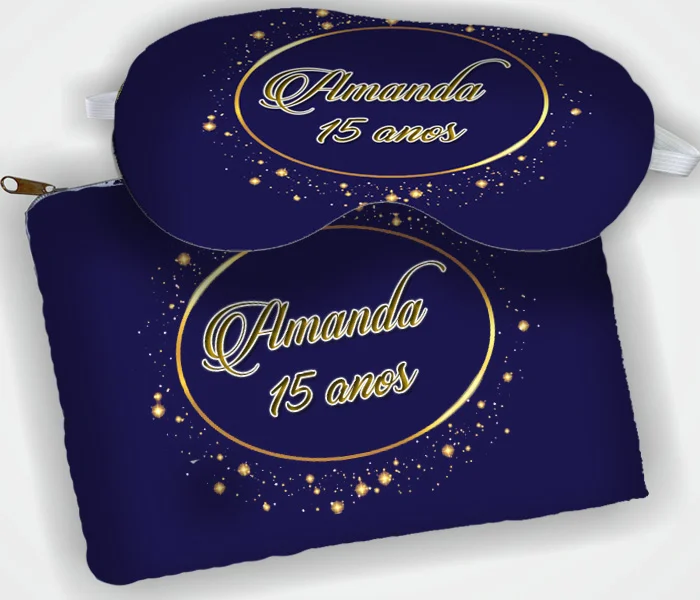 Kit Necessaire e Mascara de Dormir para lembrancinhas de 15 Anos - Imagem 6