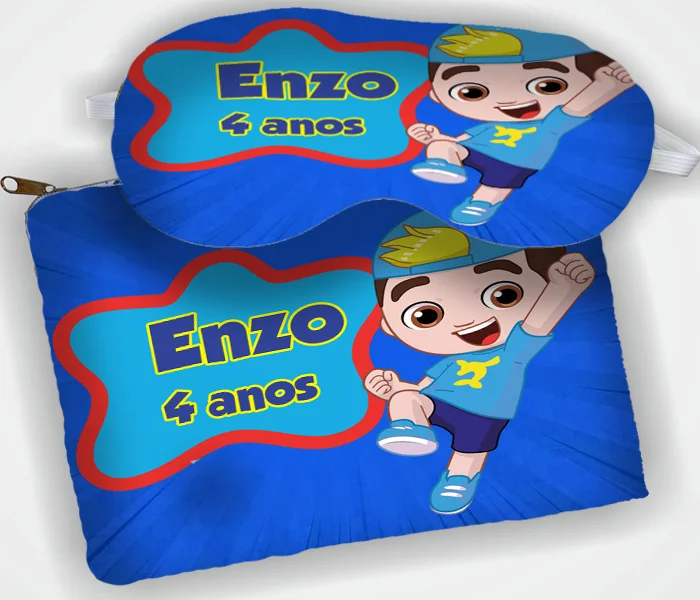Kit Necessaire e Mascara de Dormir para lembrancinhas do Luccas Neto - Imagem 1