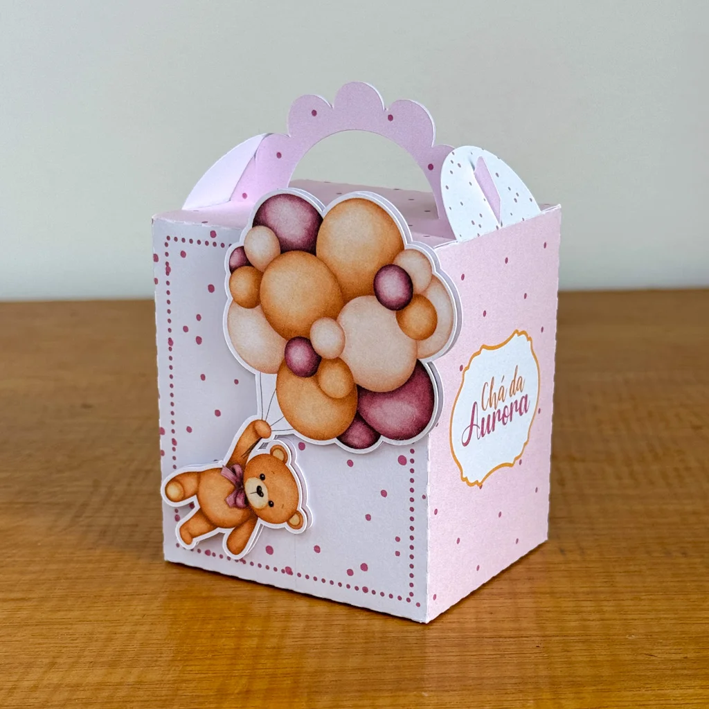 Kit Arquivo Digital Chá de bebê Ursinhos Rosa - Imagem 6