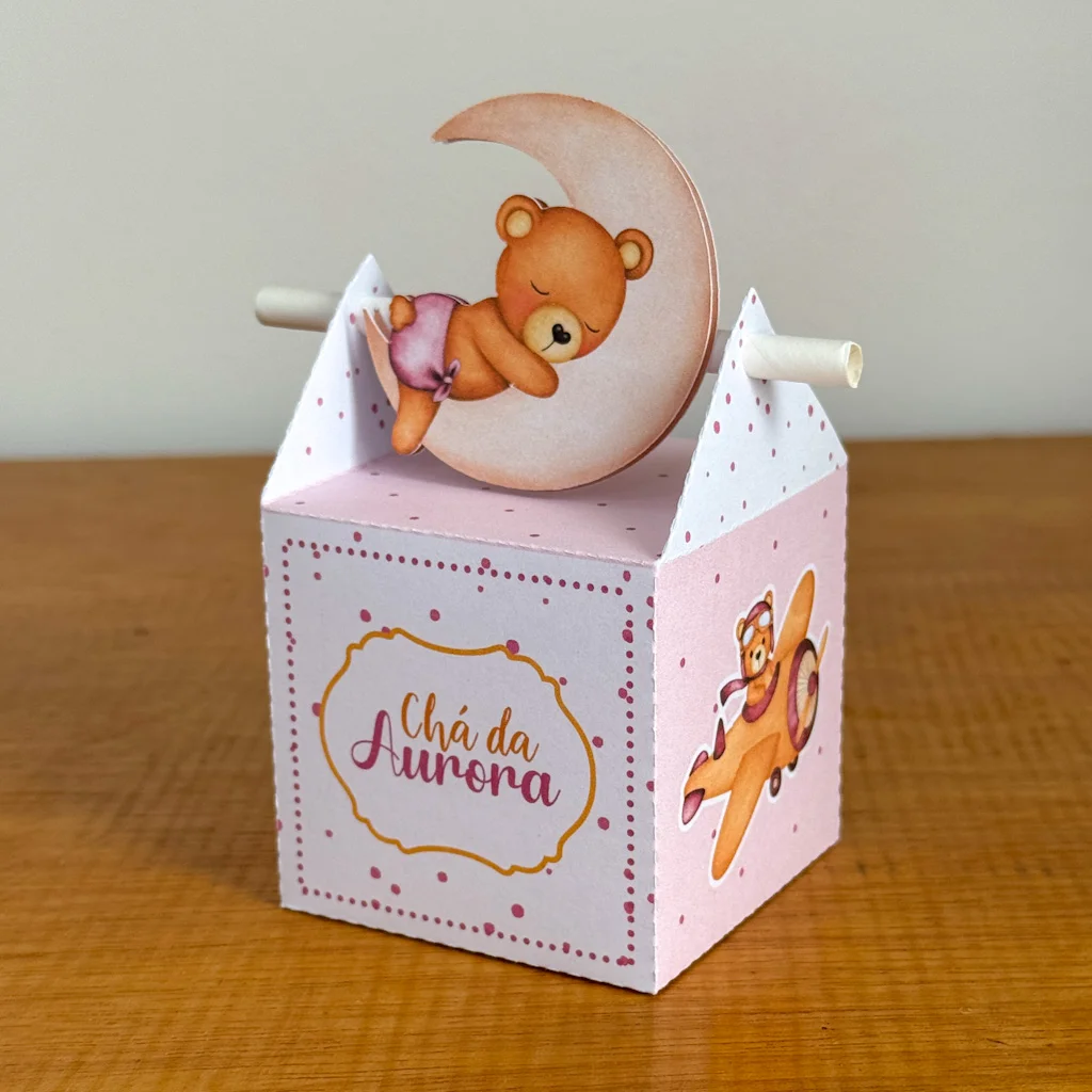 Kit Arquivo Digital Chá de bebê Ursinhos Rosa - Imagem 5