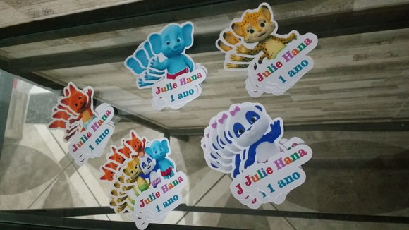 Aplique para Minitubete Personalizado com Plaquinha com Nome - Imagem 3