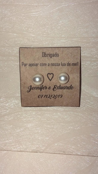 Brinco Personalizado Casamento - Imagem 2