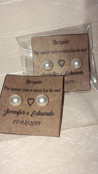 Brinco Personalizado Casamento - Imagem 4