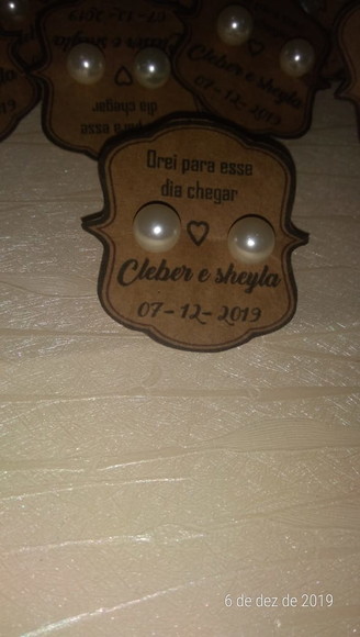 Brinco Personalizado Casamento C&S - Imagem 3
