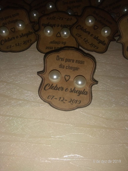 Brinco Personalizado Casamento C&S - Imagem 4