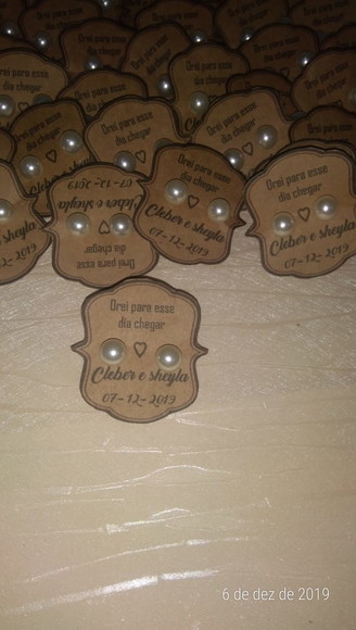 Brinco Personalizado Casamento C&S
