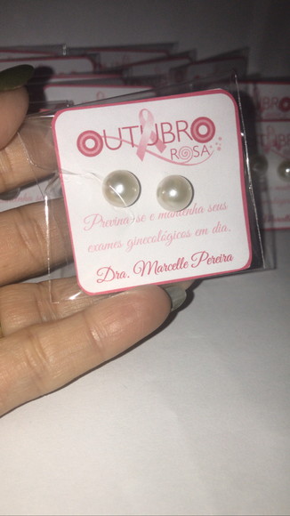 Brinco Personalizado Outubro Rosa - Imagem 2