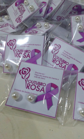 Brinco Personalizado Outubro Rosa - Imagem 2