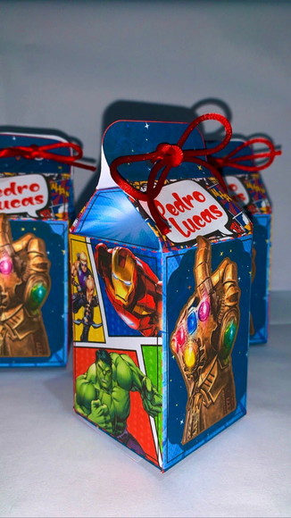 Caixa Milk Simples Vingadores - Imagem 2