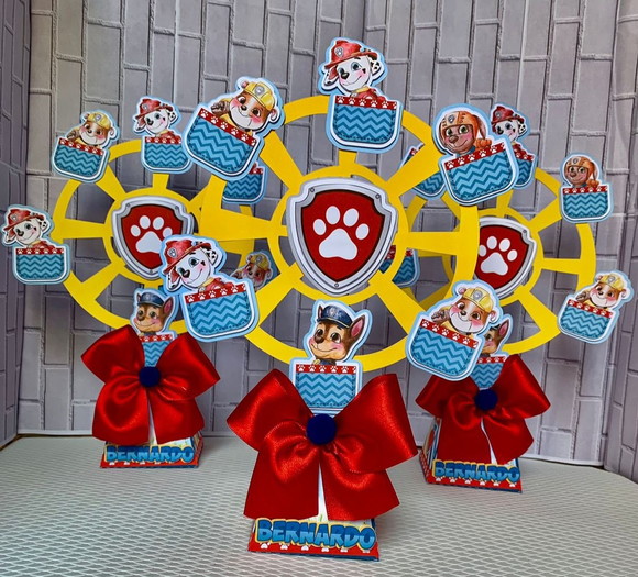 Caixa Pirâmide Roda Gigante Patrulha Canina - Imagem 2