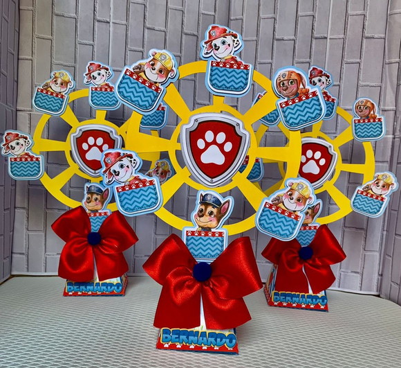 Caixa Pirâmide Roda Gigante Patrulha Canina - Imagem 5