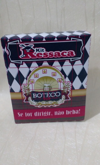 Caixinha para kit ressaca tema Boteco - Imagem 2
