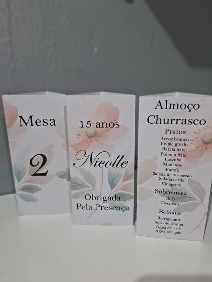 Cardápio de Mesa Triângulo - Imagem 4