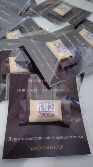 Cartão de agradecimento com balinha personalizada - Imagem 2