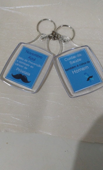 Chaveiro Personalizado Novembro Azul - Imagem 4