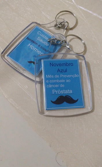 Chaveiro Personalizado Novembro Azul - Imagem 5