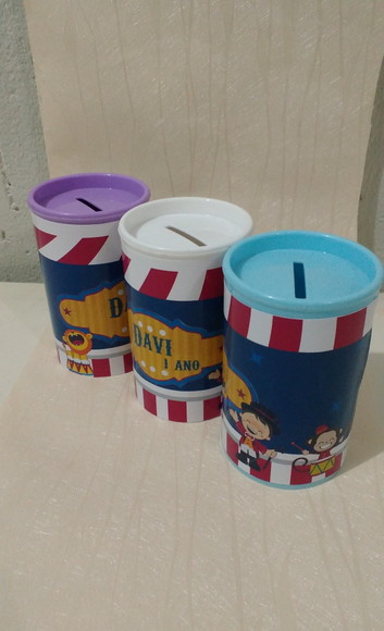 Cofrinho Personalizado Circo Menino - Imagem 3