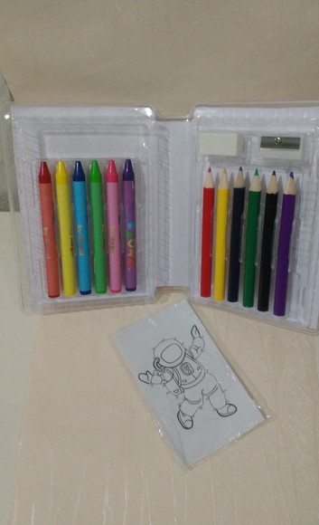 Estojo de Pintura 18 Peças Unicórnio - Imagem 2