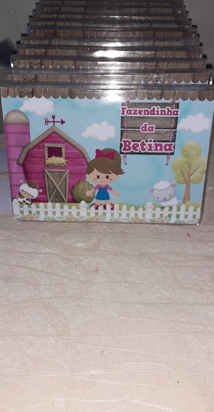 Estojo de Pintura Aquarela Fazendinha Rosa - Imagem 3