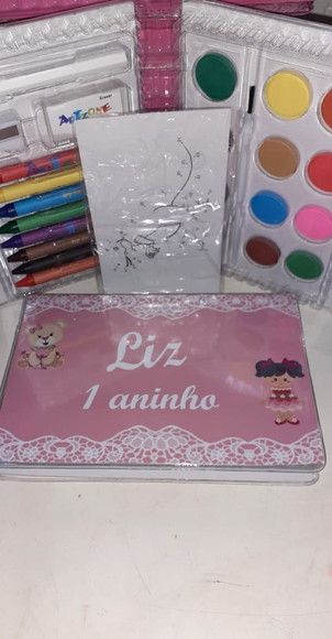 Estojo de Pintura Aquarela Menina - Imagem 3