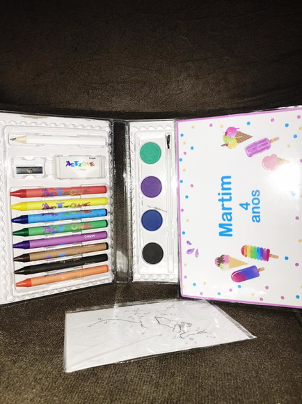 Estojo de Pintura Aquarela Sorveteria - Imagem 4