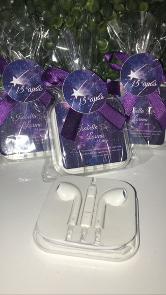 Fone de Ouvido Convite Personalizado 15 Anos