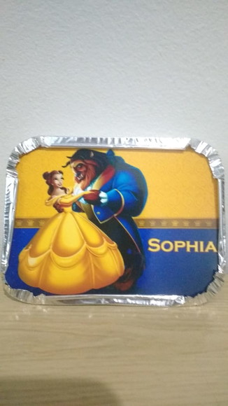 Marmitinha Mini Personalizada Bela e a Fera - Imagem 3