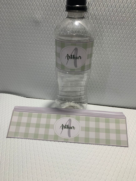 30 Rotulo Adesivo para Água Personalizado Maternidade