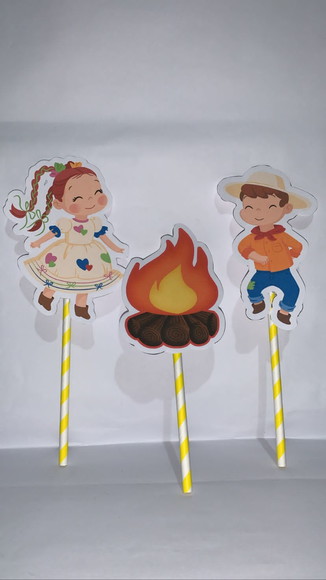 Topo de Bolo Festa Junina - Imagem 2