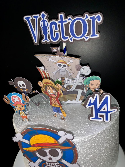 Topo de Bolo One Piece 3d - Imagem 2