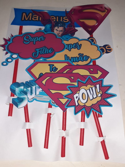 Topo de Bolo Superman 3d - Imagem 4
