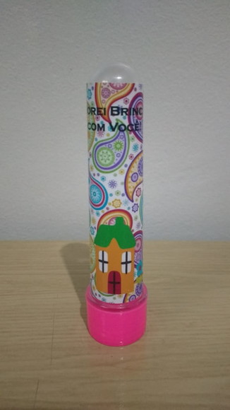 Tubetes acrílico Personalizado casinha de boneca