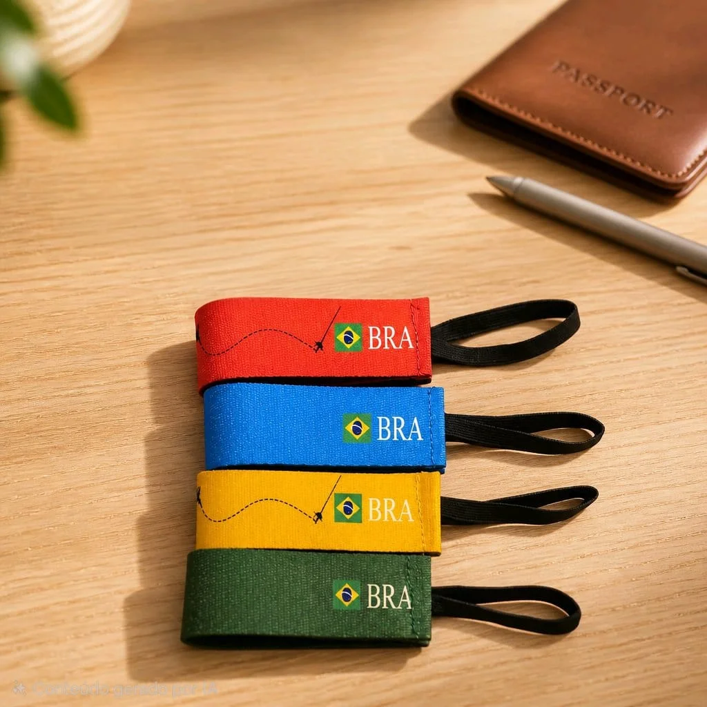 Tag de Mala Personalizada com Nome | Identificador de Bagagem para Viagem | Estilosa e Resistente - Imagem 2