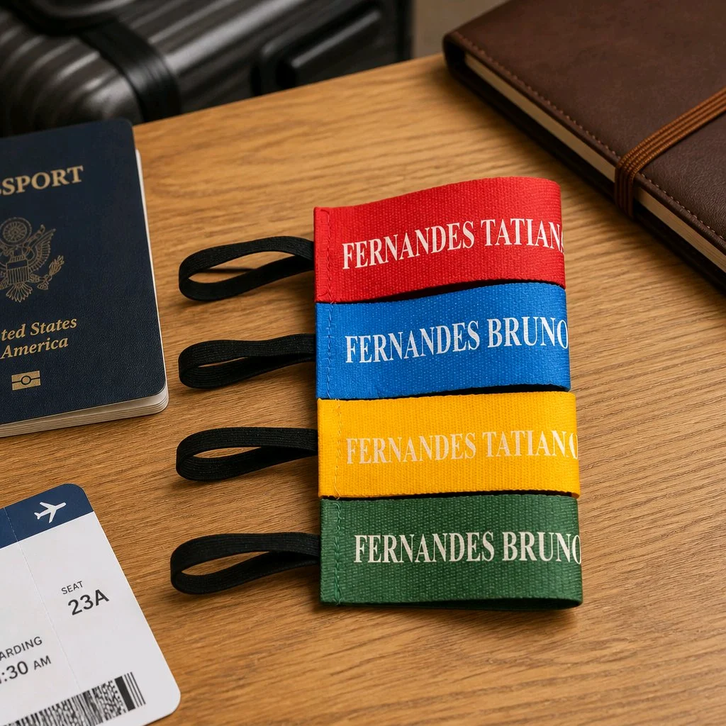 Tag de Mala Personalizada com Nome | Identificador de Bagagem para Viagem | Estilosa e Resistente - Imagem 1