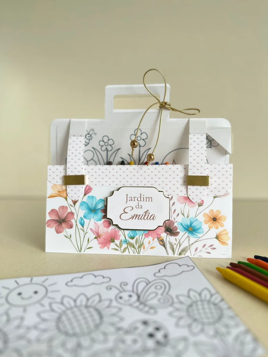 Kit de Colorir Jardim Encantado | Lembrancinha Infantil Personalizada - Imagem 5