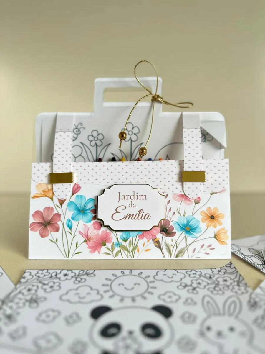 Kit de Colorir Jardim Encantado | Lembrancinha Infantil Personalizada - Imagem 7