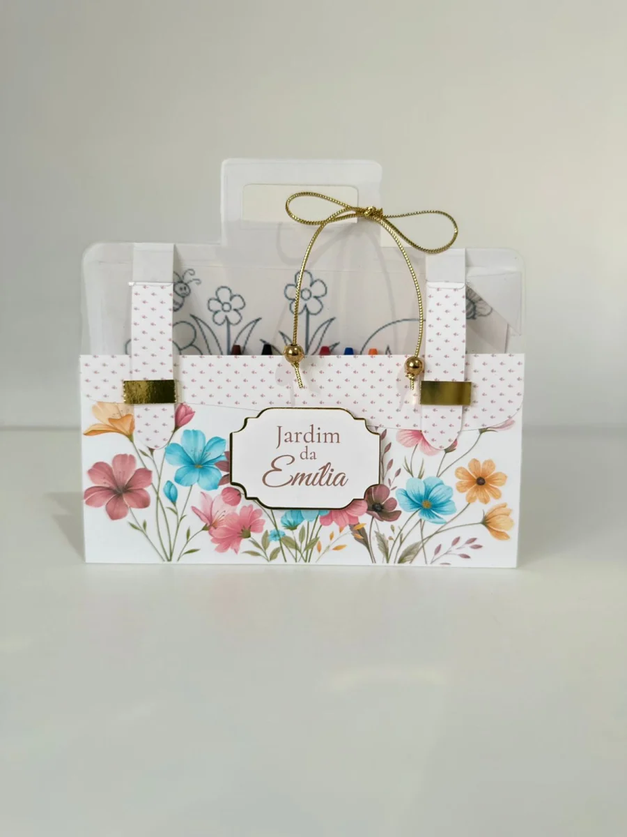 Kit de Colorir Jardim Encantado | Lembrancinha Infantil Personalizada - Imagem 1