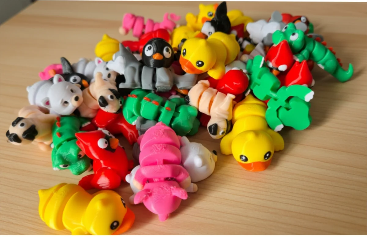 Kit Mini Animais Articulados 3D - Bonecos Colecionáveis - Imagem 3