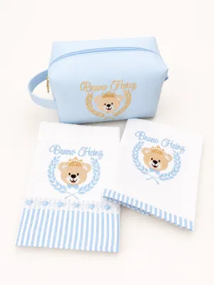 Kit Infantil Bordado - Tema Ursinho Princípe