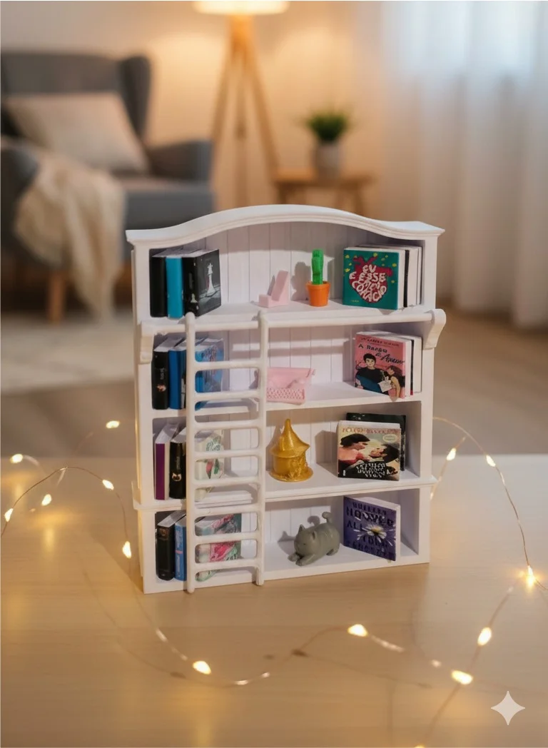 Mini estante de Livros decorativa (impressão 3D)