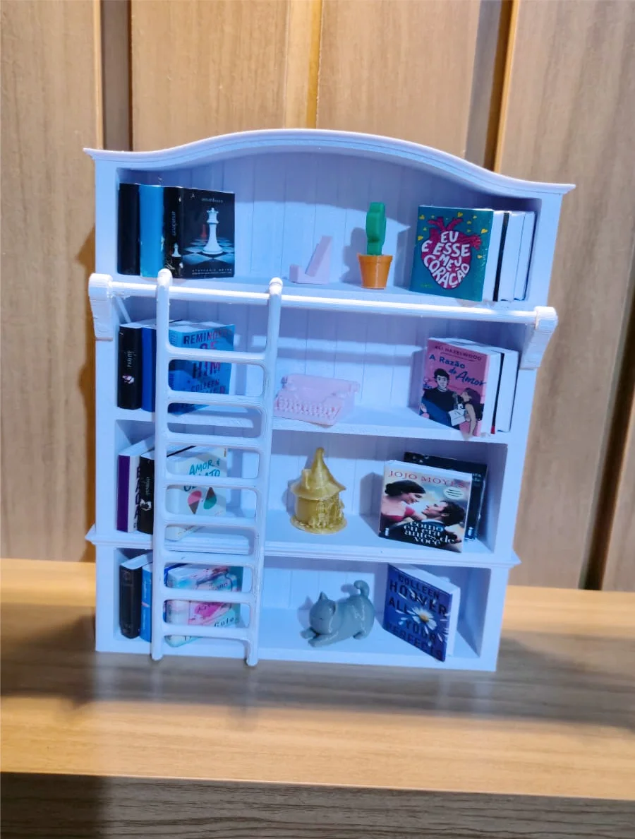 Mini estante de Livros decorativa (impressão 3D) - Imagem 4