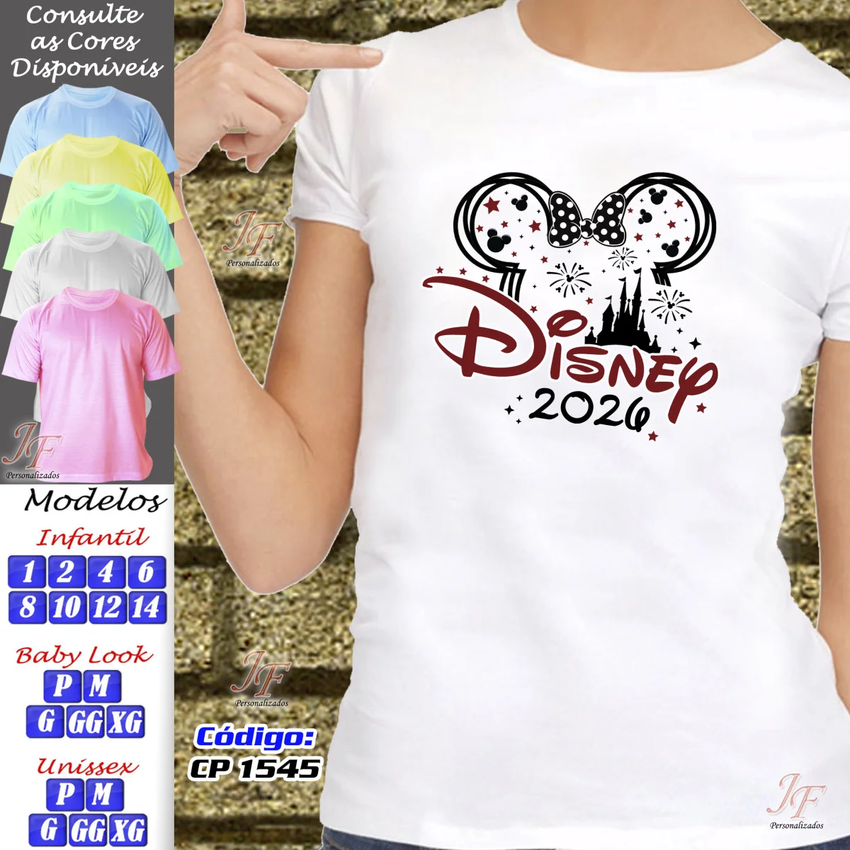 Camisetas Personalizadas Viagem em Família | 10 Unidades | Trip Vacation Disney - Imagem 1