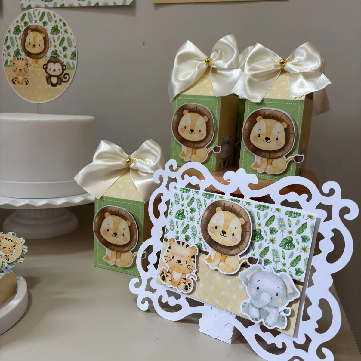Kit festa personalizado só um bolinho tema safari - personalizo em todos os temas - Imagem 2