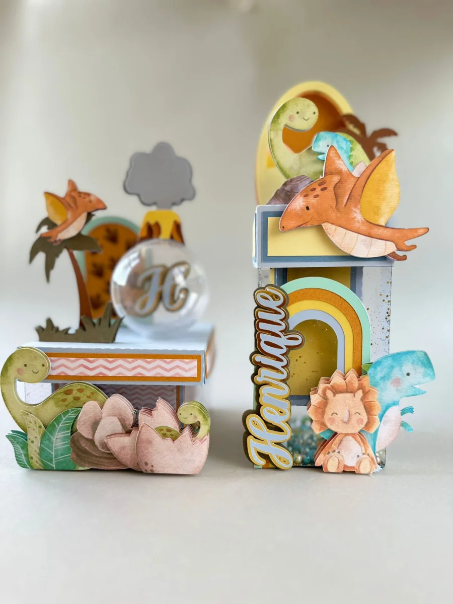 Kit Excellence Dino Baby Personalizado 28 Peças | Papelaria Artesanal Premium - Imagem 7