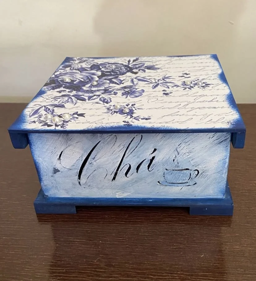 Caixa de Chá Vintage
